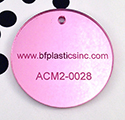 BF Extruded Acrylic 1/8" Pink Mirror (1-sided gloss)